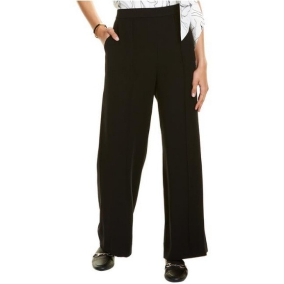St. John Wide Leg Twill Trouser size Large - Picture 1 of 14